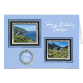Photo de la carte d'anniversaire de grand-père