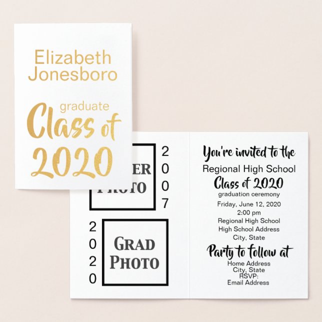 Photo de la Faire-part de graduation d'alors et ma (Affichage)