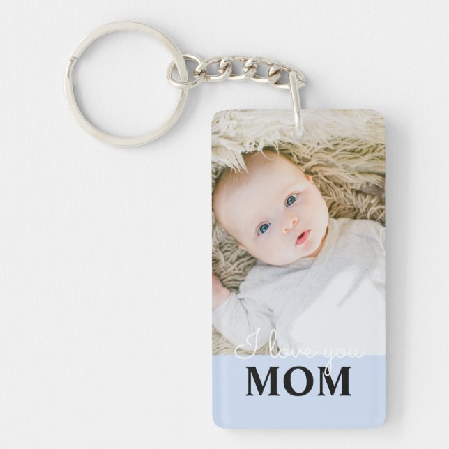 Photo de la Fête des Mères Je t'aime Mum Key Ring (Devant)