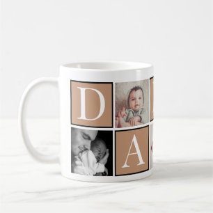 Photo de la fête du père sur mesure Collage Mug