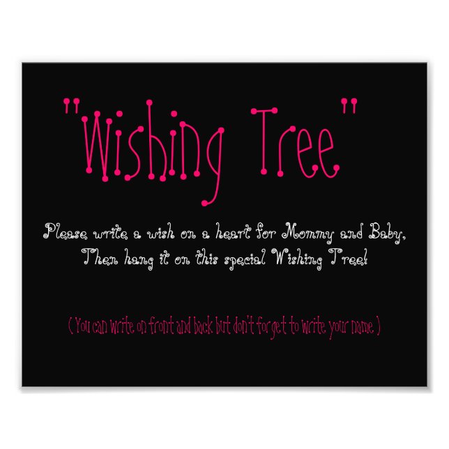 Photo de l'arbre de baby shower (Devant)