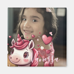 Photo de licorne pour la Saint-Valentin  Aimant