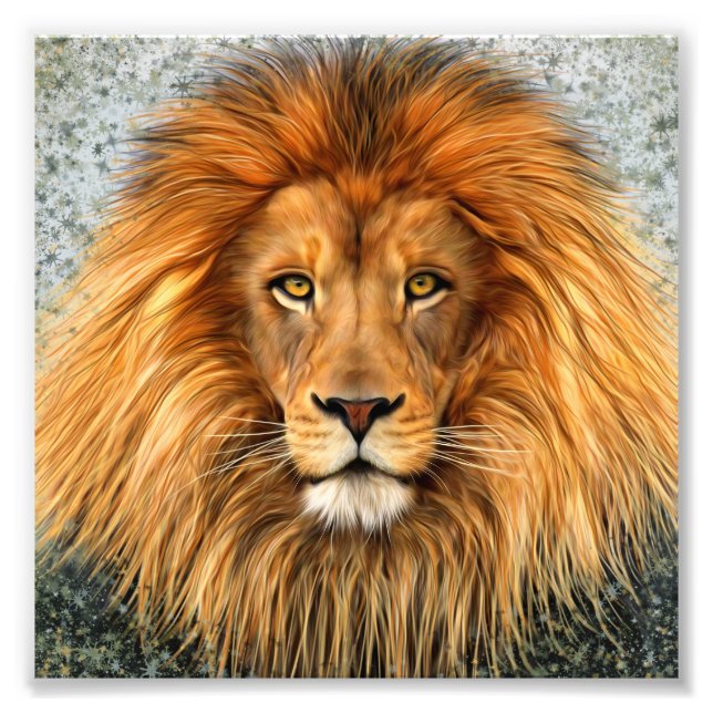 Photo de lion Peinture image (Devant)