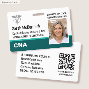 Photo de logo de badge d'identification moderne d'