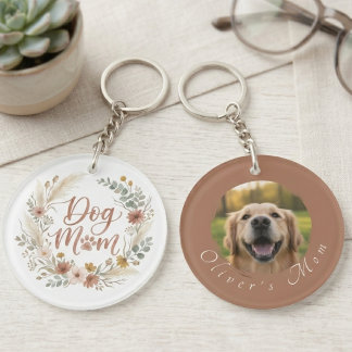 Photo de maman de chien à l'aquarelle florale Boho