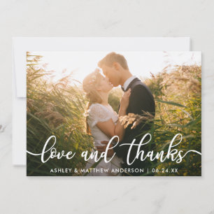 Photo de mariage Merci Amour et Remerciements
