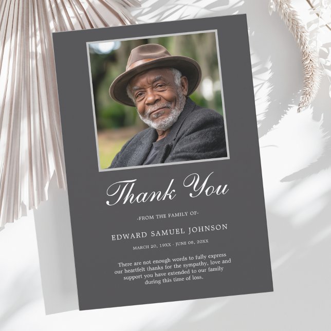 Photo de Merci de sympathie (Sympathy Thank You Card)