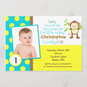 Photo de Mod Monkey Invitation à la fête d'anniver