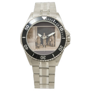 Photo de montre d'acier inoxydable et de forgeron