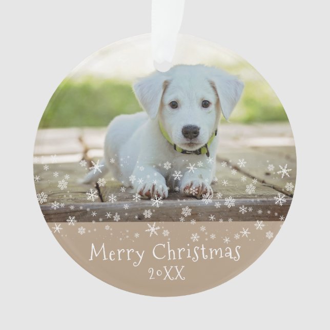 Photo de Noël de Noël de chien de chien personnali (devant)