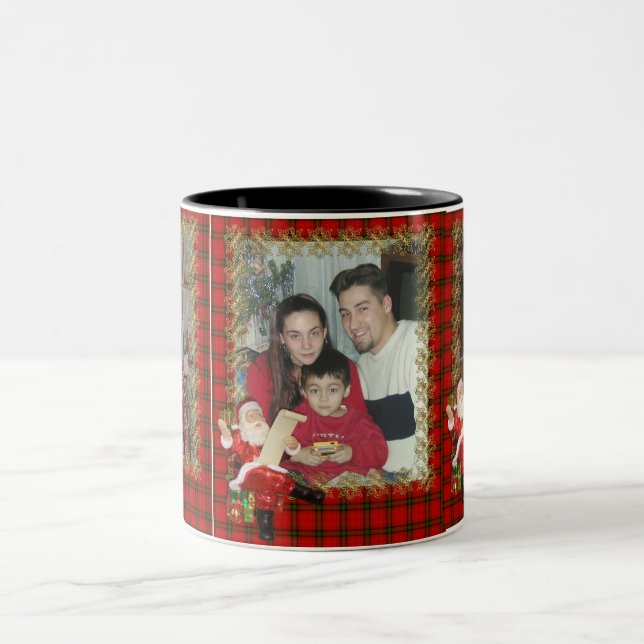 Photo de Noël Mug 3 photos (Centre)
