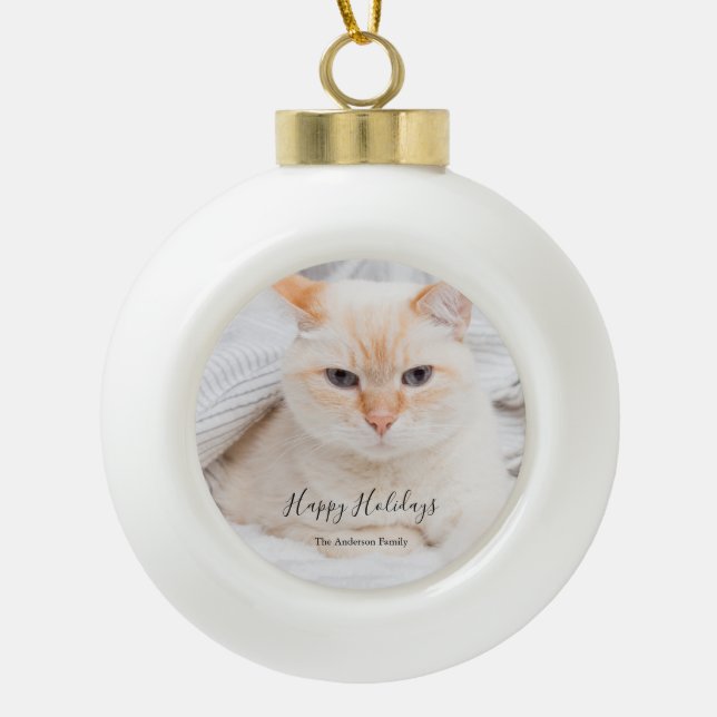 Photo de Noël Ornement en céramique (Devant)