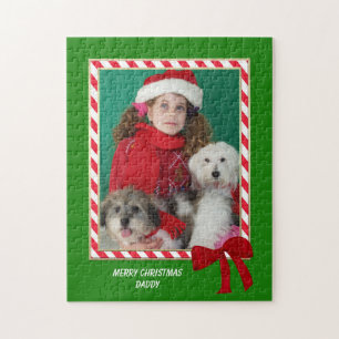 Photo de Noël personnalisée Jigsaw Puzzle
