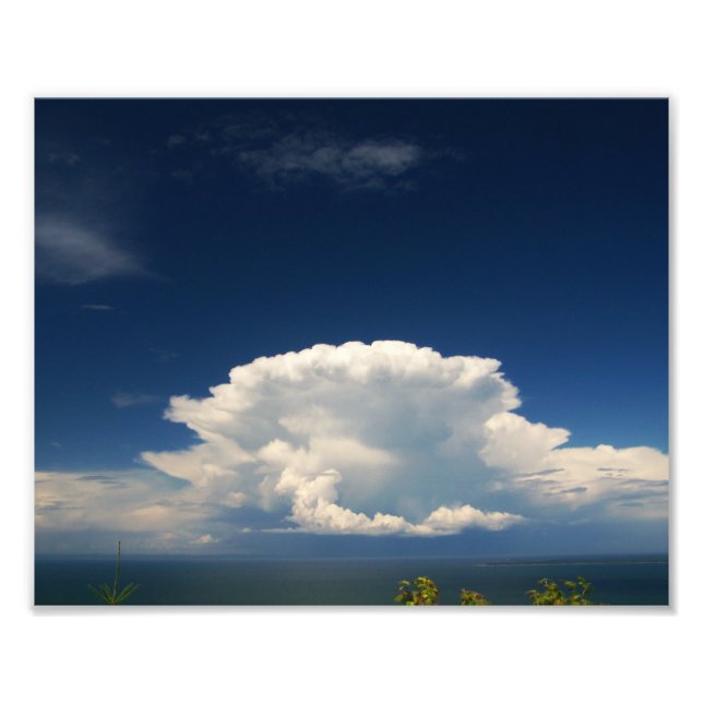 Photo de nuage blanc et duveteux (Devant)