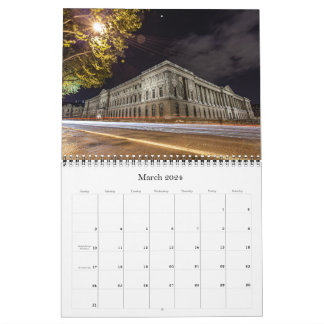 Photo de nuit 2024 Calendrier Paysage mondialement