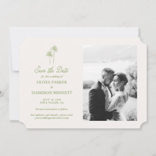 Photo de palmier pour faire-part de mariage