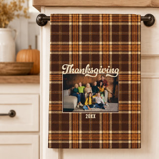 Photo de plaid rustique d'automne de Thanksgiving