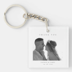 Photo de remerciement de mariage personnalisé