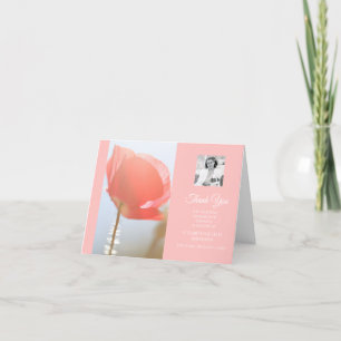 Photo de Sympathy Merci Elegant Red Poppy