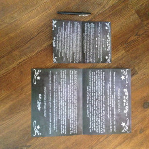 Photo de vacances et lettre de Noël pour grand-mèr