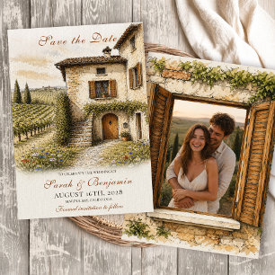 Photo de vieille ferme italienne pour faire-part d