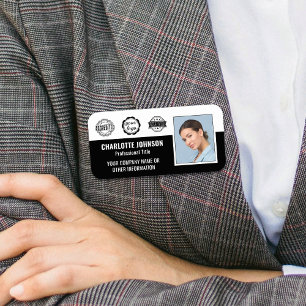 Photo d'employé personnalisée Badge magnétique noi