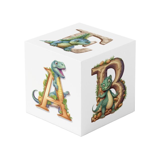 Photo Dino Alphabet Adventure Cube : A, B, C, D, E (Angle devant)