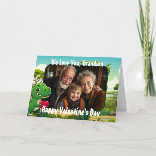 Photo Dinosaur Carte Saint Valentin pour Grand-fil