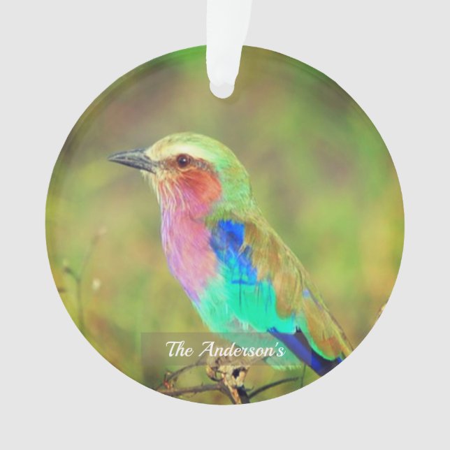 Photo d'oiseau multicolore personnalisé (devant)