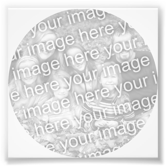 Photo du cadre du cercle blanc (Devant)