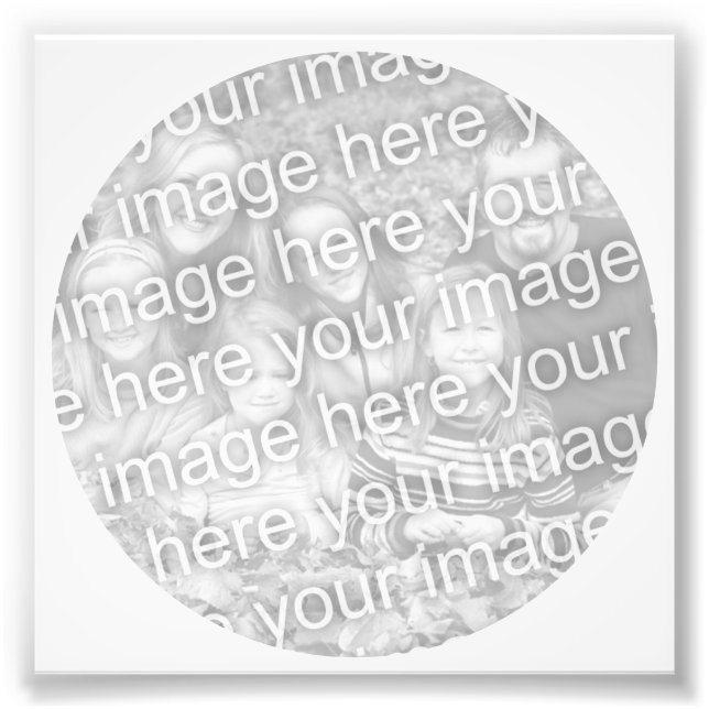 Photo du cadre du cercle blanc (Devant)