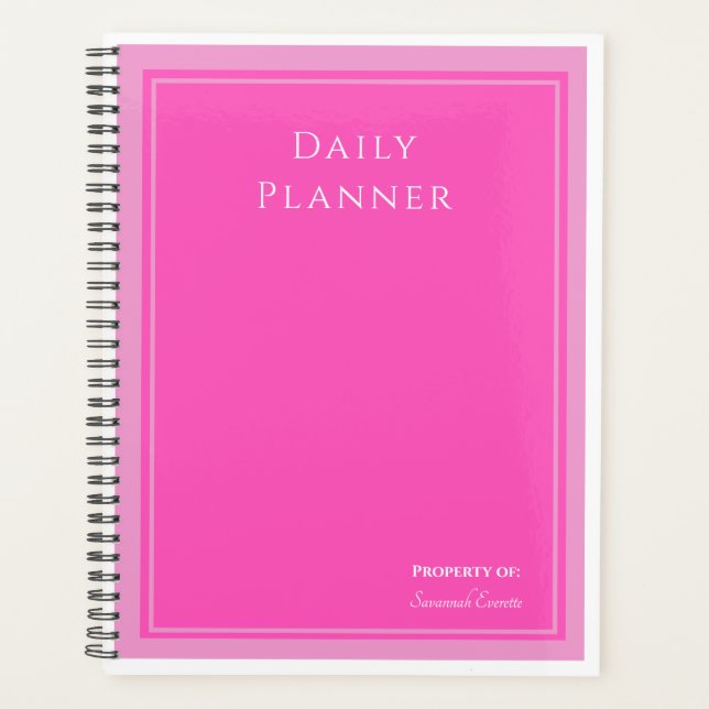 Photo du planificateur quotidien dans n'importe qu (Devant)