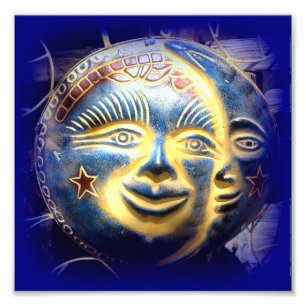 photo du visage du soleil/de la lune