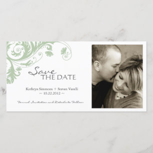 Photo Élégante Enregistrer La Date Invitation
