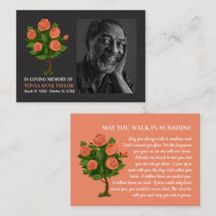 Photo élégante, Rose Bush, carte de prière