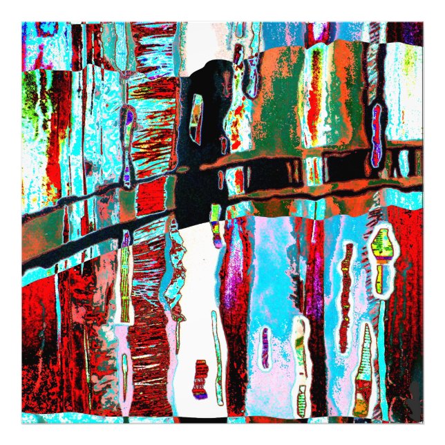 Photo Enlargement – Collapse Reflection Abstract  Fotodruck (Vorne)