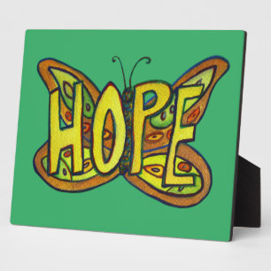 Photo Espère Inspiration Papillon Peinture Plaque cadeau