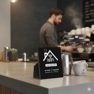 Photo Est sur la maison Wifi Mot de passe plaque
