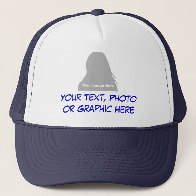 Photo et casquette de message (Devant)