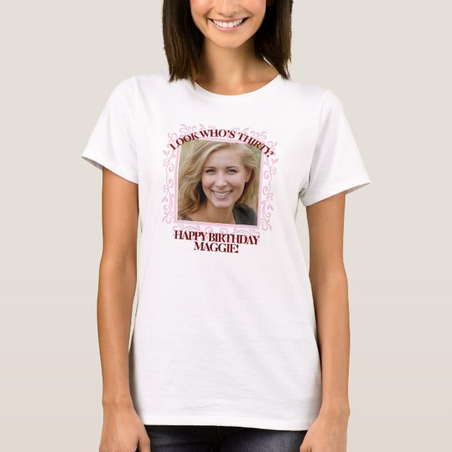 Photo et texte personnalisés | Créez votre T-shirt (Devant)