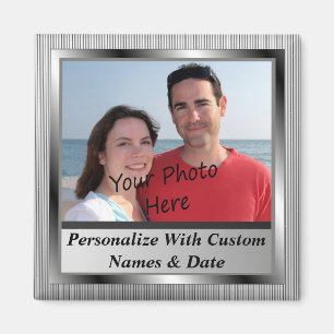 Photo Et Texte Personnalisés Sur Le Magnet Encadr