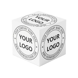 Photo Exemple de cube promotionnel du logo d'entreprise 