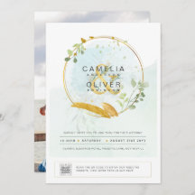 PHOTO Faire-part de mariage QR CODE