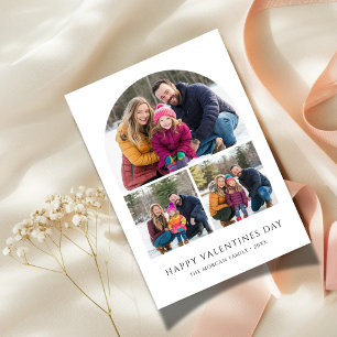 Photo Famille Arc Simple Avec Carte Valentines Enf