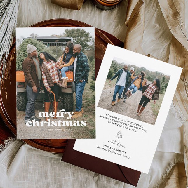 Photo famille Joyeuse carte de Noël (Créateur téléchargé)