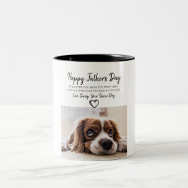 Photo Fête des pères de chien personnalisée Mug de
