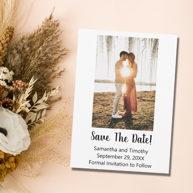 Photo Fiançailles Mariage Enregistrer La Carte Dat (Créateur téléchargé)