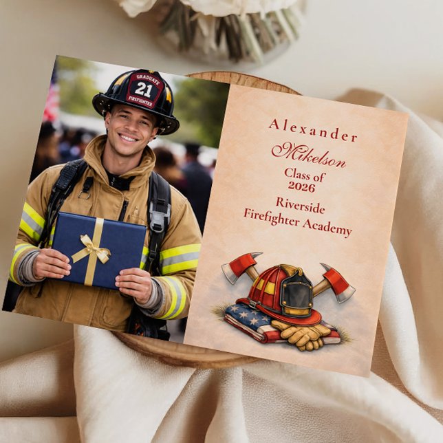 Photo Firefighter Career Milestone Ankündigung (Von Creator hochgeladen)