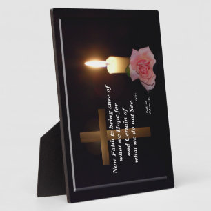Photo Foi spirituelle et Plaque Verse Hope