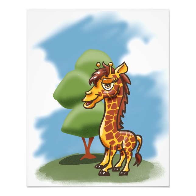 Photo Giraffe cool Imprimer (Devant)